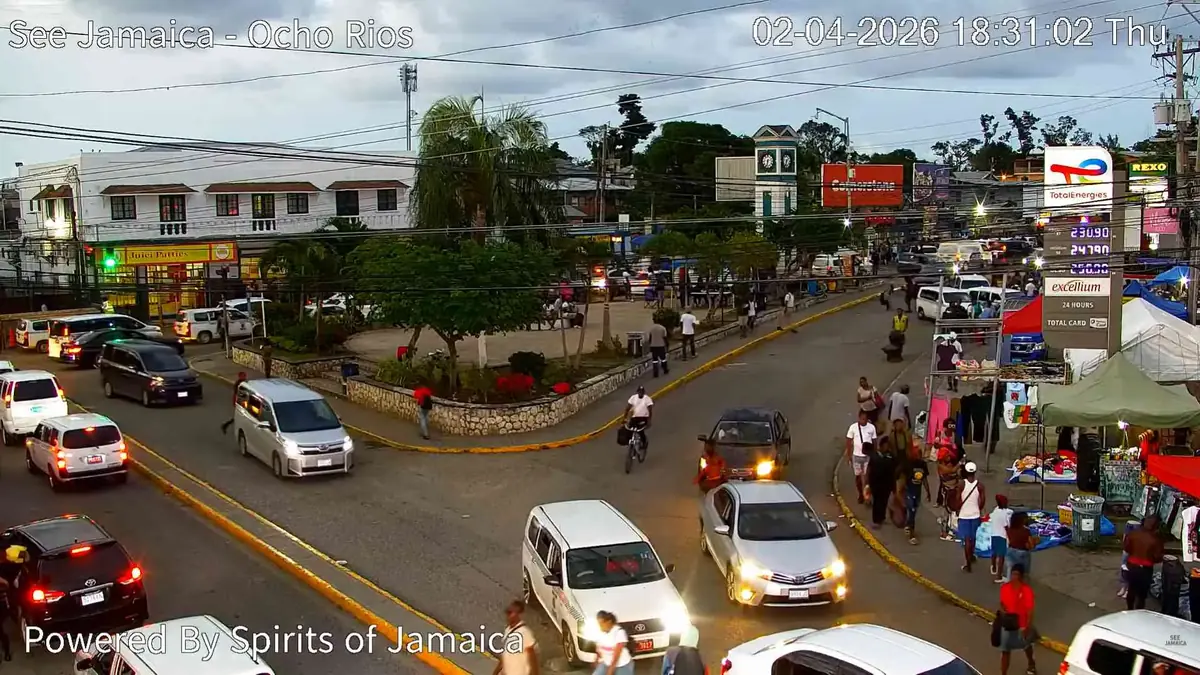 Ocho Rios Town Centre Live Camera - St Ann, Jamaica