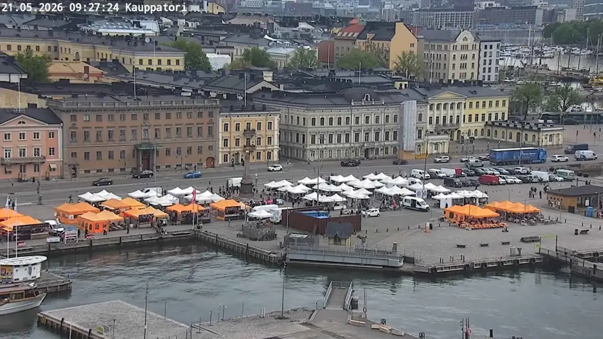 Kauppatori Market Square Live Camera - Helsinki, Finland