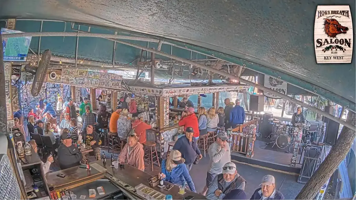 Hog's Breath Saloon Live Camera - Key West, Florida