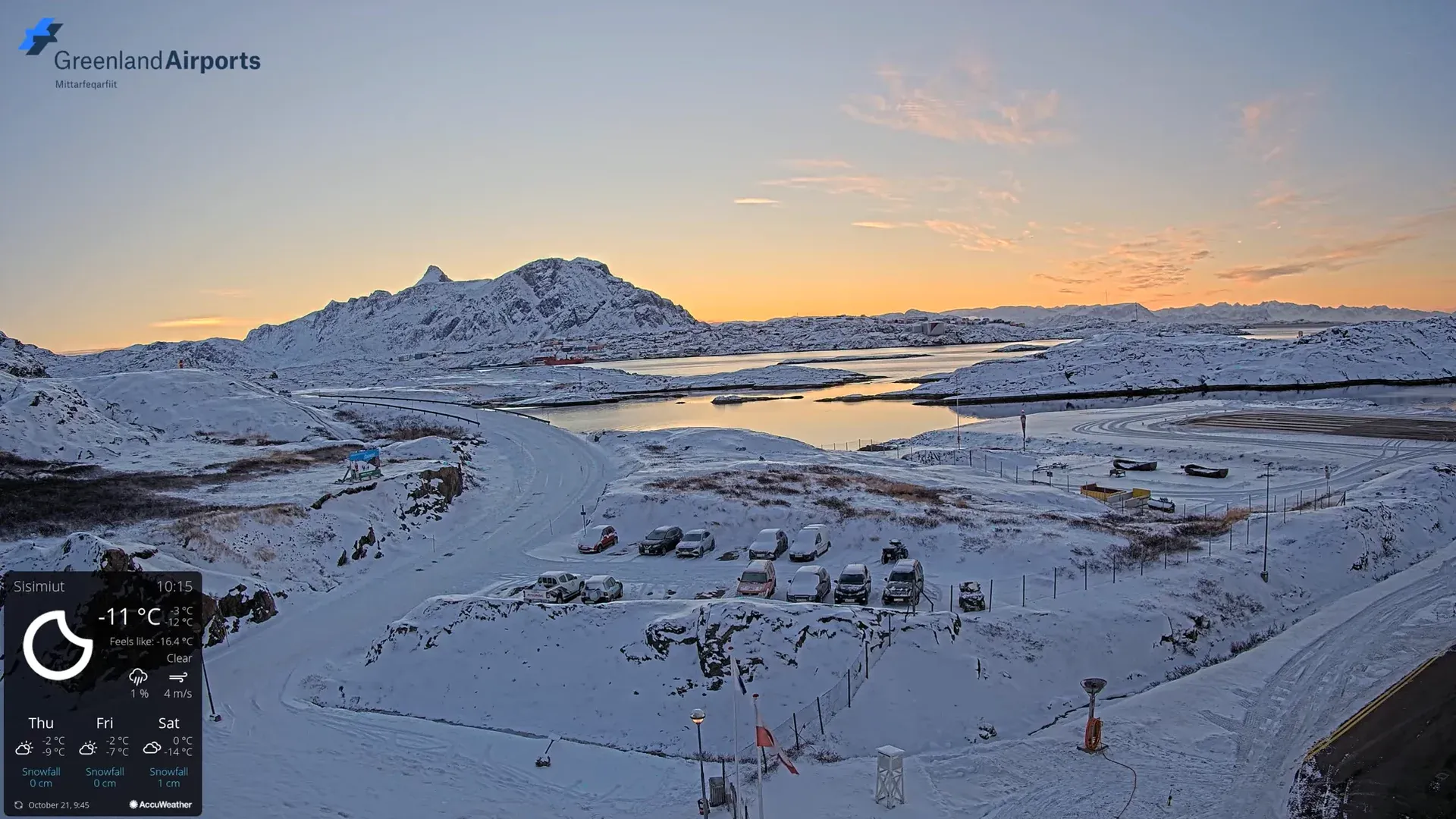 Sisimiut Airport Live Camera - West Greenland