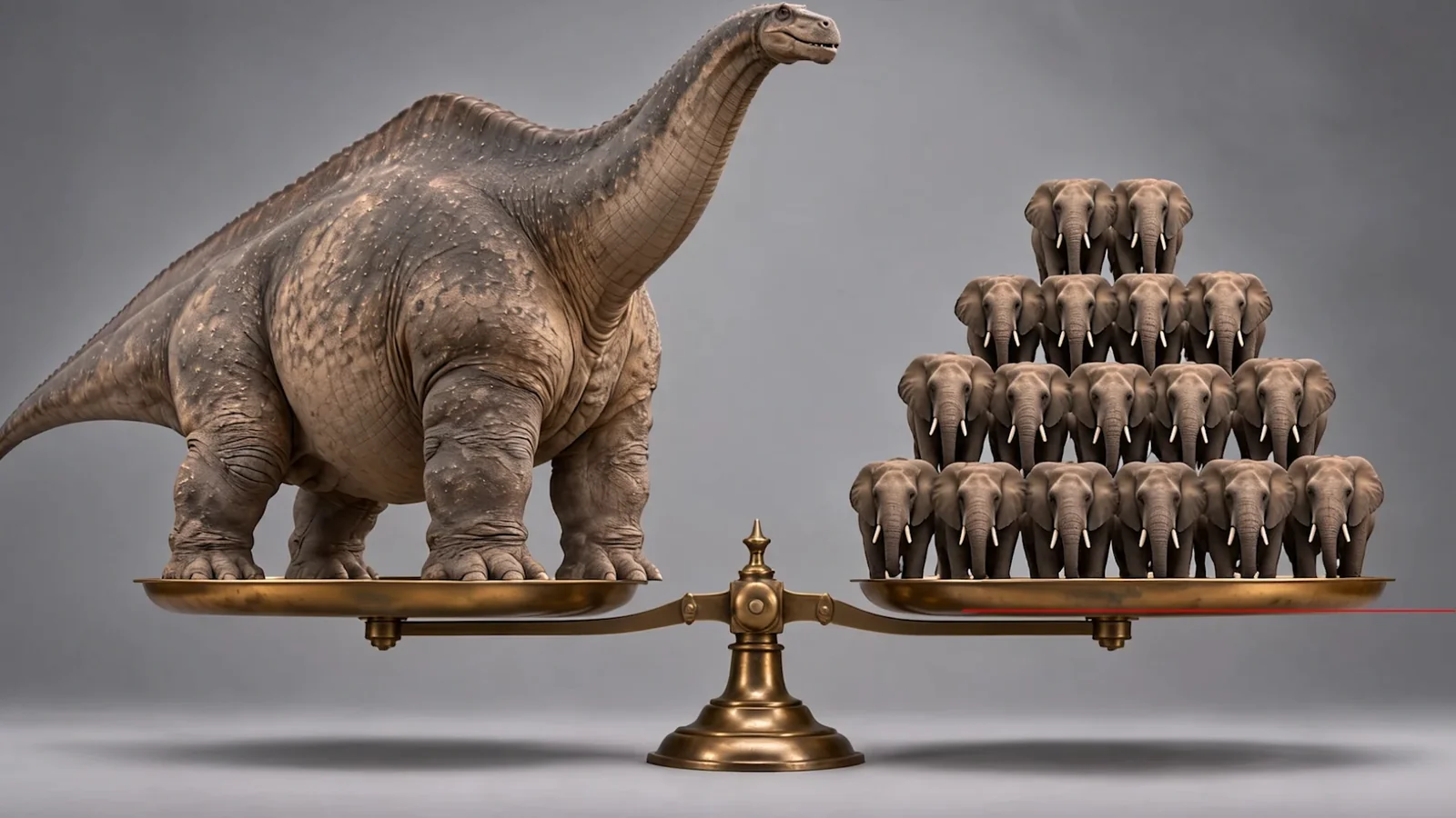 At 80 to 120 tonnes, Maraapunisaurus weighed roughly the same as 13 to 20 fully grown bull African elephants. Illustration: EarthLive.TV