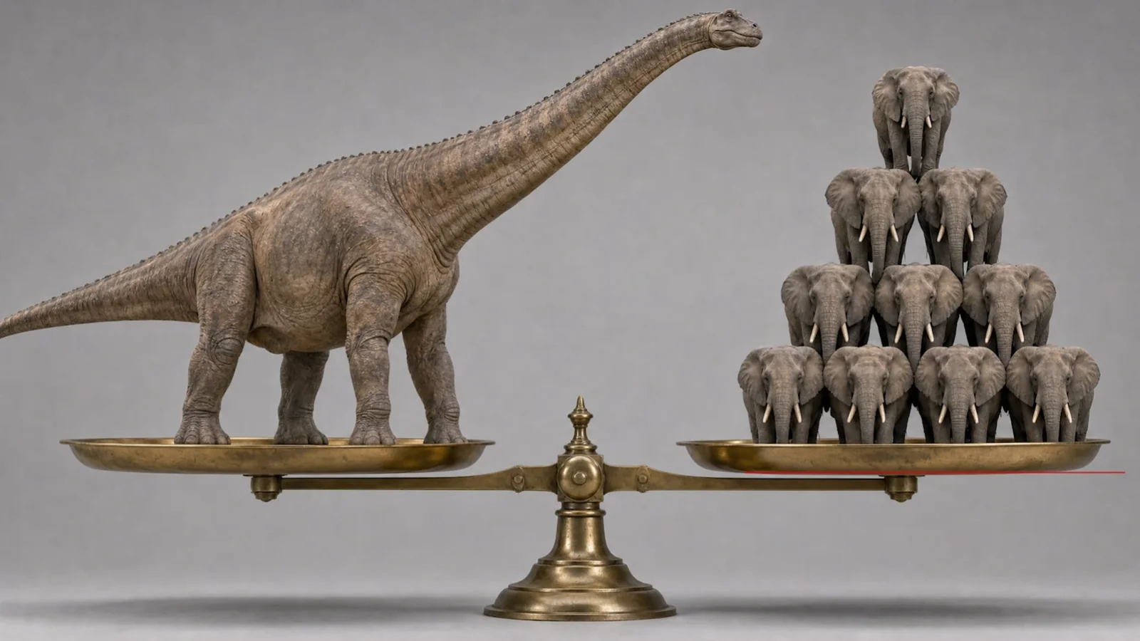 At about 57 tonnes, Patagotitan weighed roughly the same as 9 to 10 fully grown bull African elephants. Illustration: EarthLive.TV