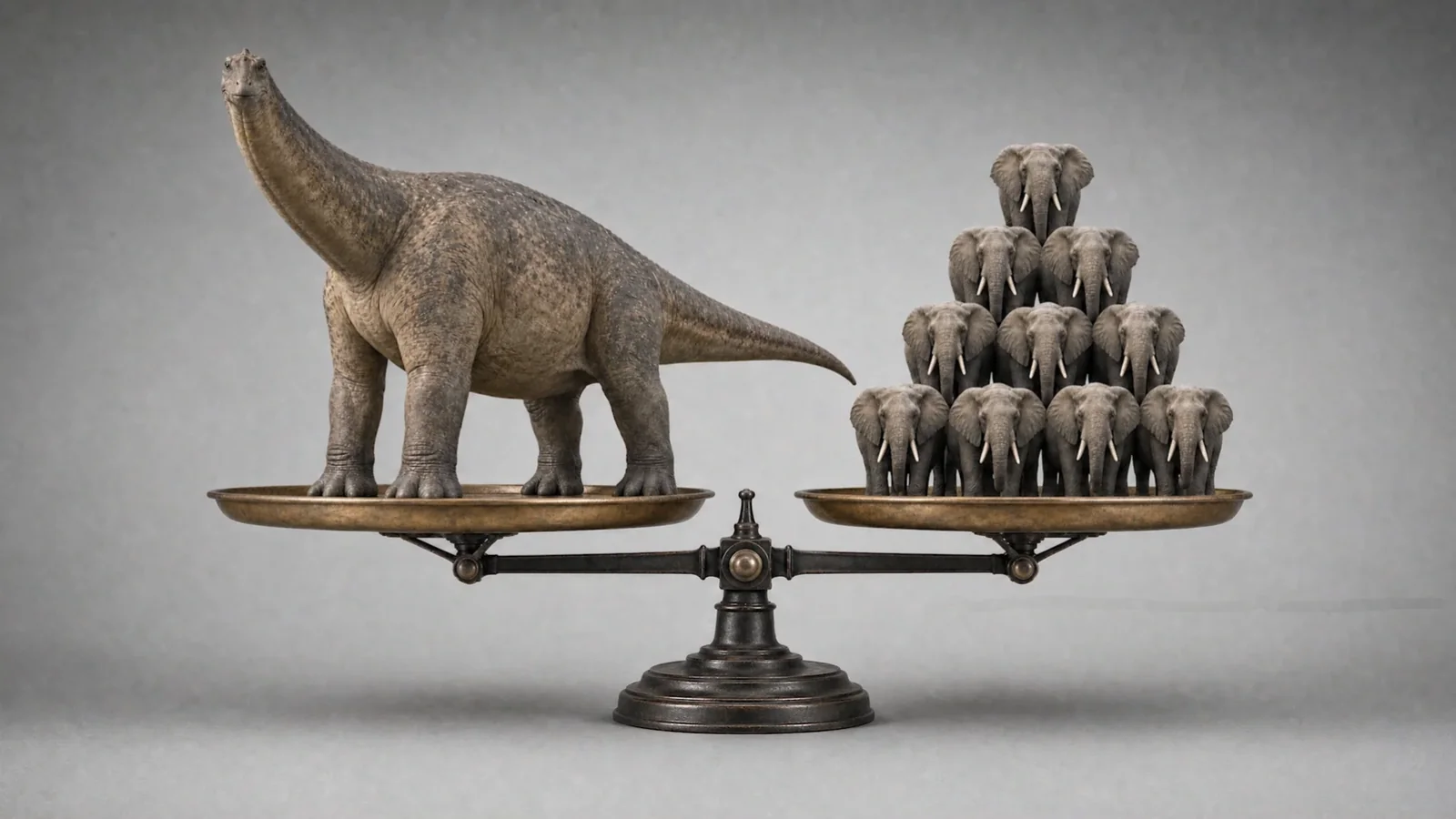 At 45 to 60 tonnes, Notocolossus weighed about the same as 7 to 10 fully grown bull African elephants. Illustration: EarthLive.TV